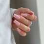 YOSHI Fiber Base No6 soft pink square manicure