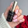 YOSHI Gel in Bottle No8 soft pink square manicure with bottle