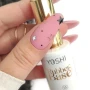 YOSHI Rubber Base No15 star nail art close up with bottle
