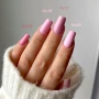 YOSHI Rubber Base No16 muted pastel pink manicure