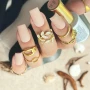 YOSHI Rubber Base No20 matte light beige square manicure with bottle