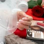 YOSHI French Line Gel No4 classic french manicure result