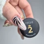 YOSHI Princess Gel No2 Gold reverse ombre close up on pink square nails