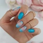 YOSHI Princess Gel No5 Blue ombre manicure