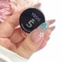 YOSHI Princess Gel No5 Blue daisy nail art with product lid