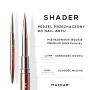 Makear Brush Shader 1.2 mm width 6 mm bristle length size guide