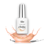 Hessi Natural Golden Glow Soft Builder Base – bottle with golden shimmer swatch