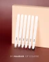 Makear French Manicure Gel colour chart displaying six shades from FG09 to FG14, including FG13 Red Wine, with white French tips over contrasting nude, brown, burgundy and black bases.