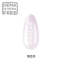 Makear 603 Milky Pink Hybrid Gel Polish 8ml in its branded bottle, featuring a delicate semi-transparent pink shade designed for French manicures and natural-looking nail styling.
