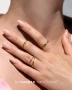 Elegant manicure featuring neatly shaped nails painted in a delicate light peach nude shade with fine pearlescent shimmering particles and a smooth, glossy finish. The softly illuminated colour creates a refined, natural-looking manicure inspired by Makear 646 Gimme 640 Hybrid Gel Polish, suitable for clean girl nails, no-makeup manicures and minimalist everyday styling.