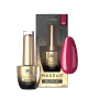 Makear 713 Deep Burgundy Hybrid Gel Polish 8ml displayed alongside its original branded bottle, protective cardboard packaging and matching dark wine-red nail colour swatch. The product photograph highlights shade number 713, its smooth burgundy appearance and professional Makear presentation.