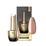Makear 718 Hybrid Gel Polish 8ml displayed alongside its original branded bottle, protective cardboard packaging and matching beige nail colour swatch. The product photograph highlights shade number 718, the professional Makear presentation and the real-colour preview used for convenient shade identification.