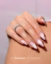 Pearl Pink Silky Cat Eye Manicure