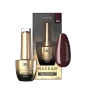 Makear 765 Black Hybrid Gel Polish 8ml displayed with its original branded professional bottle, protective cardboard packaging and matching individual black nail-shaped colour swatch. The product image highlights Makear branding, shade number 765, the professional 8ml capacity and the colour preview used for convenient identification within salon gel polish collections.