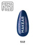 Swatch of Makear UK S12 silver shimmer glitter gel polish
