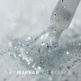 Makear Top No Wipe Silver 8 ml – silver foil effect top coat