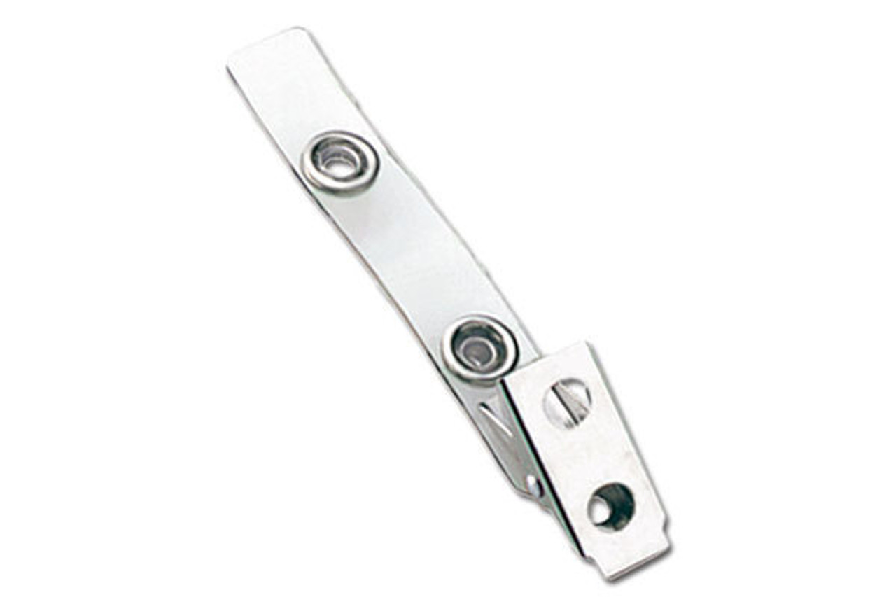 2-Hole Clips with Clear Vinyl Straps