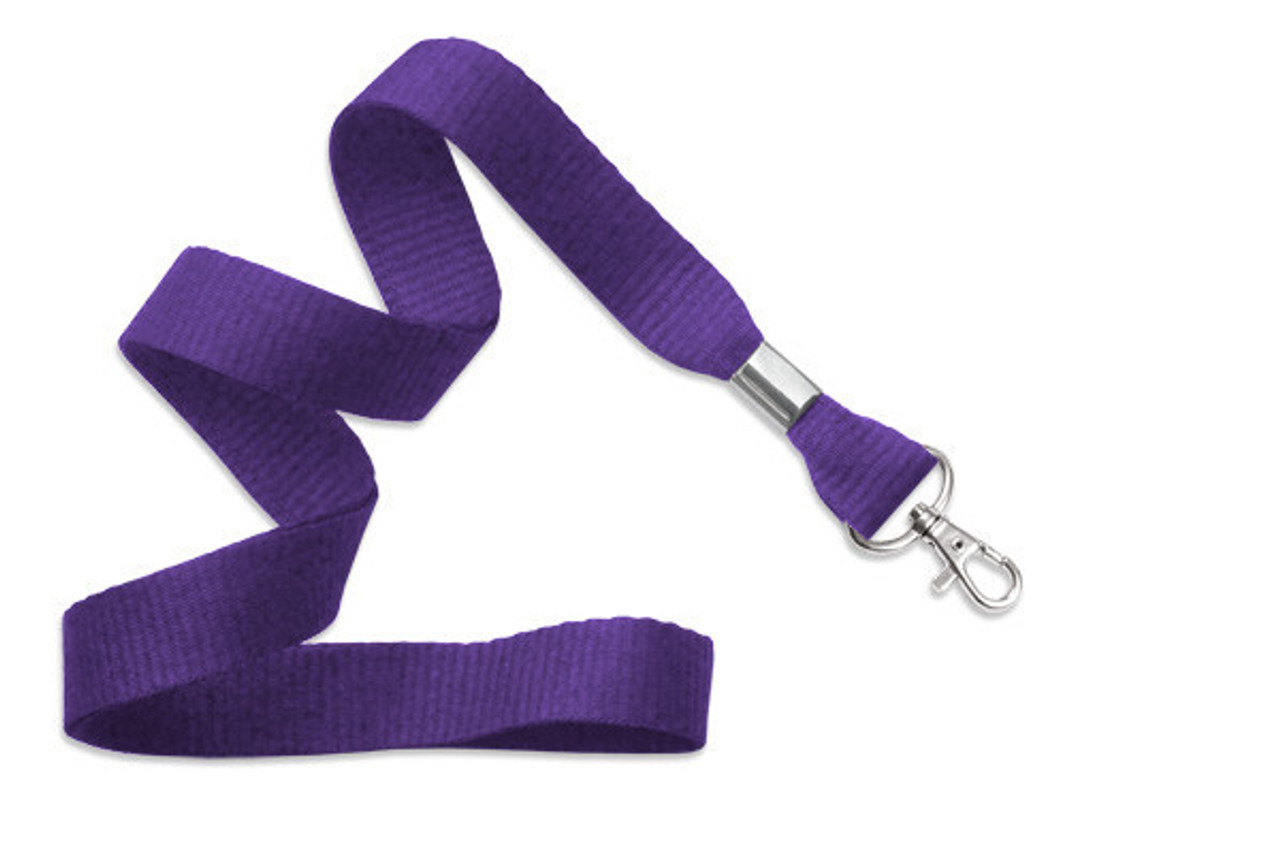 5/8" Flat Ribbed Polyester Lanyards