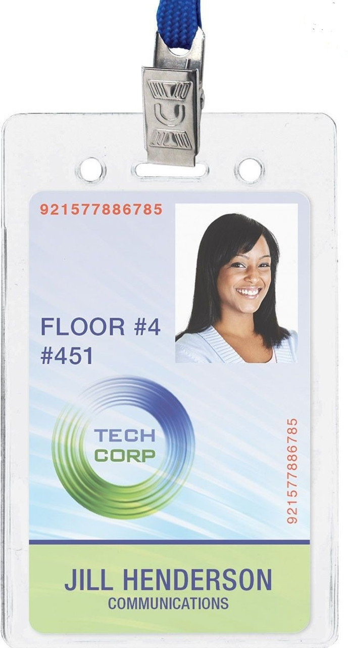 Heavy-Duty Clear Vinyl Proximity Badge Holders