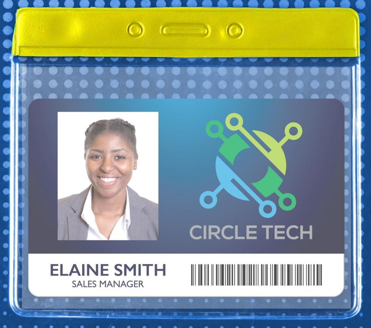 Color-Coded Solid Bar Badge Holders