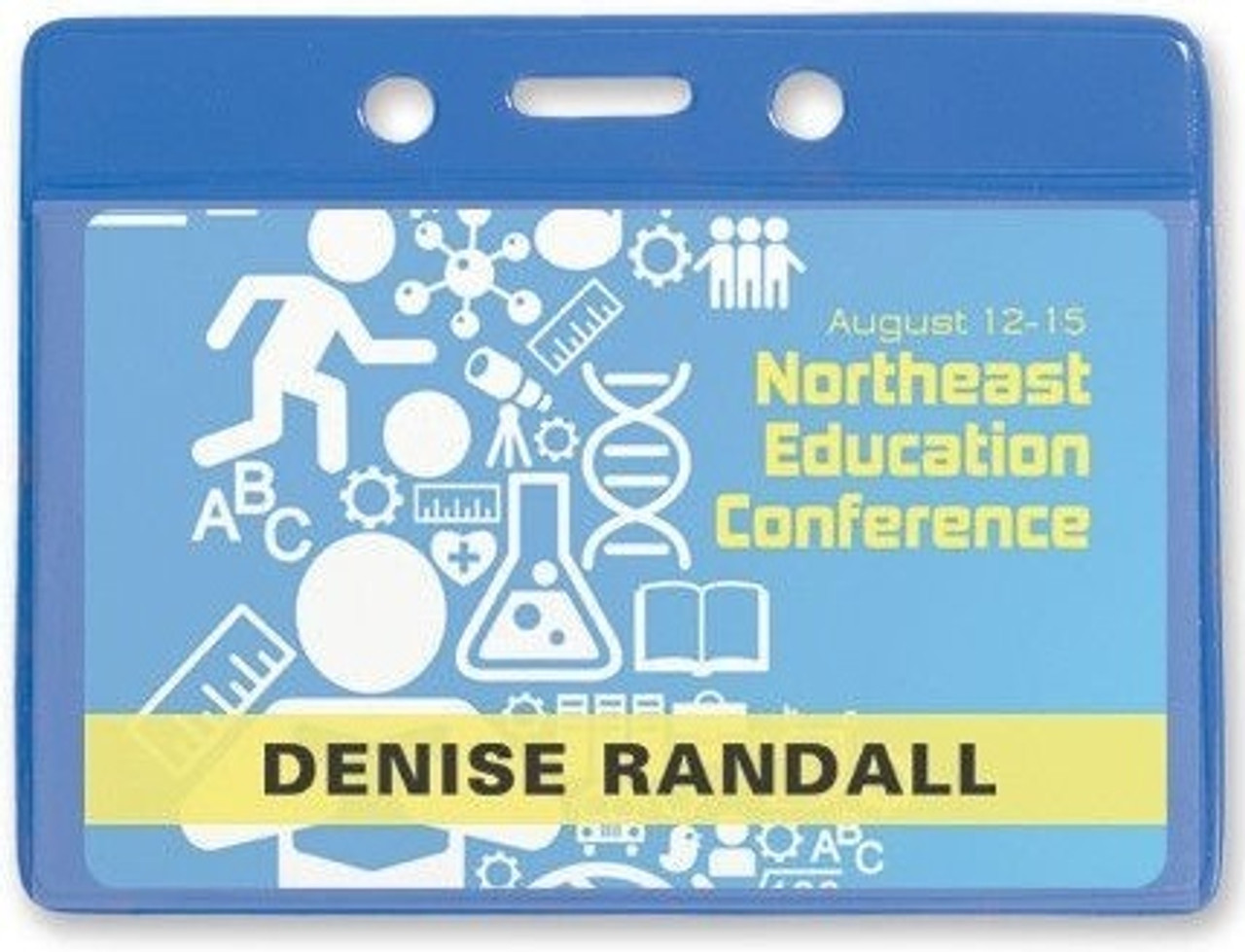 Color-Back Vinyl Badge Holders