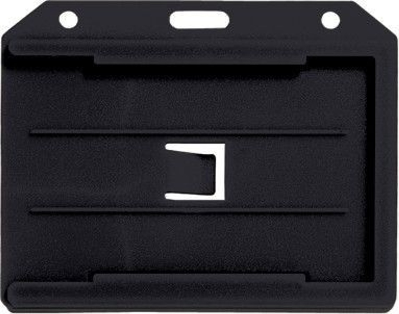 Horizontal 2-Sided Open-Face Rigid 3-Card Holder