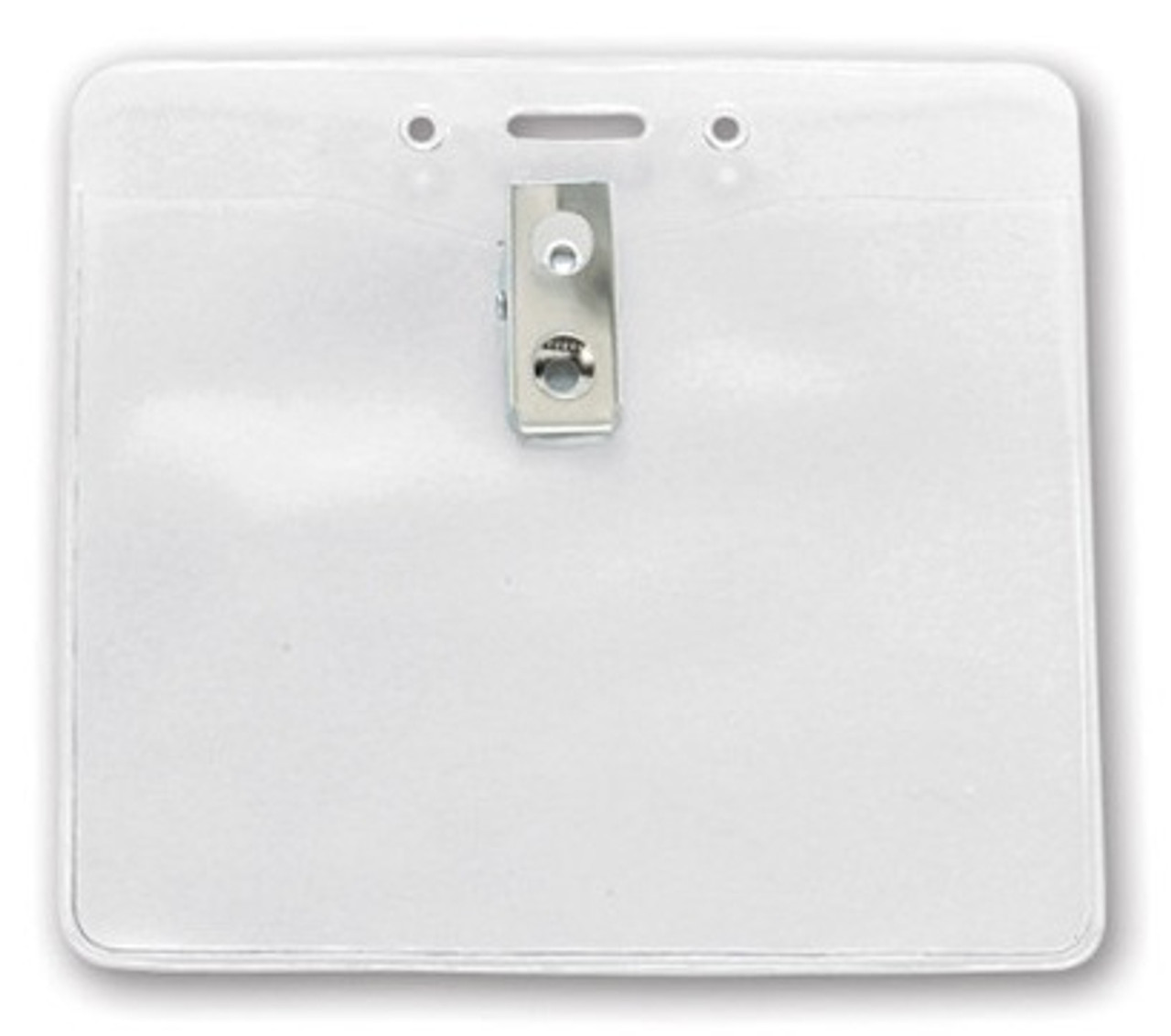 Vinyl Badge Holders with Attachment Holes
