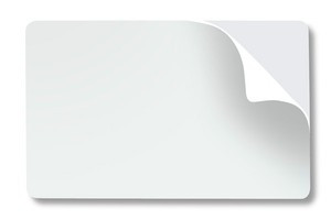 1350-2035 20-mil Stickyback PVC Card with Paper Back (500/pkg)