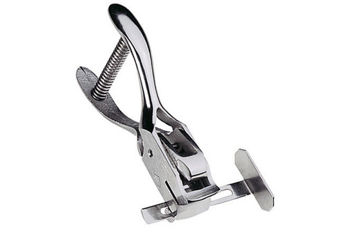 Hand-Held Slot Punch with Adjustable Guide