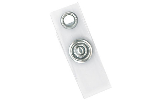 Clear Vinyl Strap Clip with 3 Metal & 1 Brass Part (100/pk)
