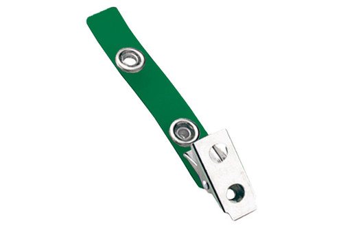 2105-2004 Green 2-Hole Colored Strap Clip (100/pk)