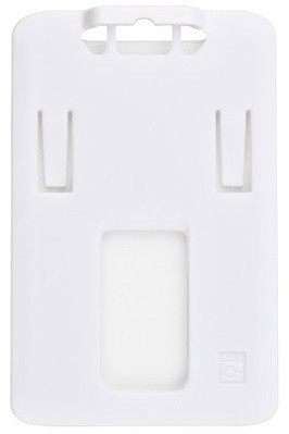 B-Holder White Rigid Plastic Vertical Holder (50/pk)