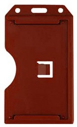 Red Vertical Rigid Plastic 2-Sided Multi-Card Holder (50/pk)