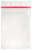506-ZNSJ Clear Vinyl Vertical Badge Holder with Resealable Closure, Slot and Chain Holes, 2.25" x 3.25" (1000/pk)