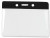 Clear Vinyl Horizontal Badge Holder with Black Color Bar, 3.85" x 2.68" (100/pk)