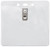 Clear Vinyl Horizontal Badge Holder with Clip and Slot and Chain Holes, 4" x 3.3" (100/pk)