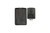 Black Vinyl Vertical 1-Pocket Magnetic Badge Holder with Circular Flap, 2.65" x 3.55" (50/pk)