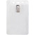 Clear Vinyl Vertical Badge Holder with Clip and Slot and Chain Holes 3" x 4" (100/pk)
