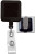 Black Square Badge Reel with Clear Vinyl Strap & Spring Clip (25/pk)