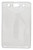 1815-1100 Clear Vinyl Vertical Badge Holder with Slot and Chain Holes, 2.3" x 3.38" (100/pk)