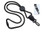1/4" (6 mm) Lanyard with Round Slider & DTACH Plastic Swivel Hook (100/pk)