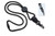 1/4" (6 mm) Lanyard with Round Slider & DTACH Bulldog Clip (100/pk)