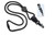 1/4" (6 mm) Lanyard with Diamond Slider & DTACH Bulldog Clip (100/pk)
