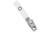 2105-1310 Clear Vinyl Strap Clip with 2-Hole Stainless Steel Clip (500/pk)
