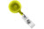 Translucent Yellow Round Badge Reel With Strap And Slide Clip (25/pk)