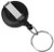 Black Round Badge Reel With Key Ring And Slide Clip (25/pk)