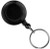 Black Round Badge Reel With Key Ring And Slide Clip (25/pk)