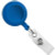 Royal Blue Round Badge Reel With Strap And Swivel Clip (25/pk)