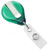Translucent Green Premium Badge Reel With Strap & Slide Clip (25/pk)