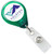 Translucent Green Premium Badge Reel With Strap & Slide Clip (25/pk)